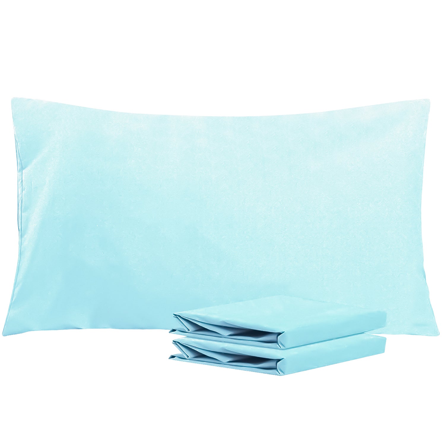 2-Pack Standard Pillowcases – Soft Brushed Microfiber, Wrinkle & Fade Resistant|NTBAY®️