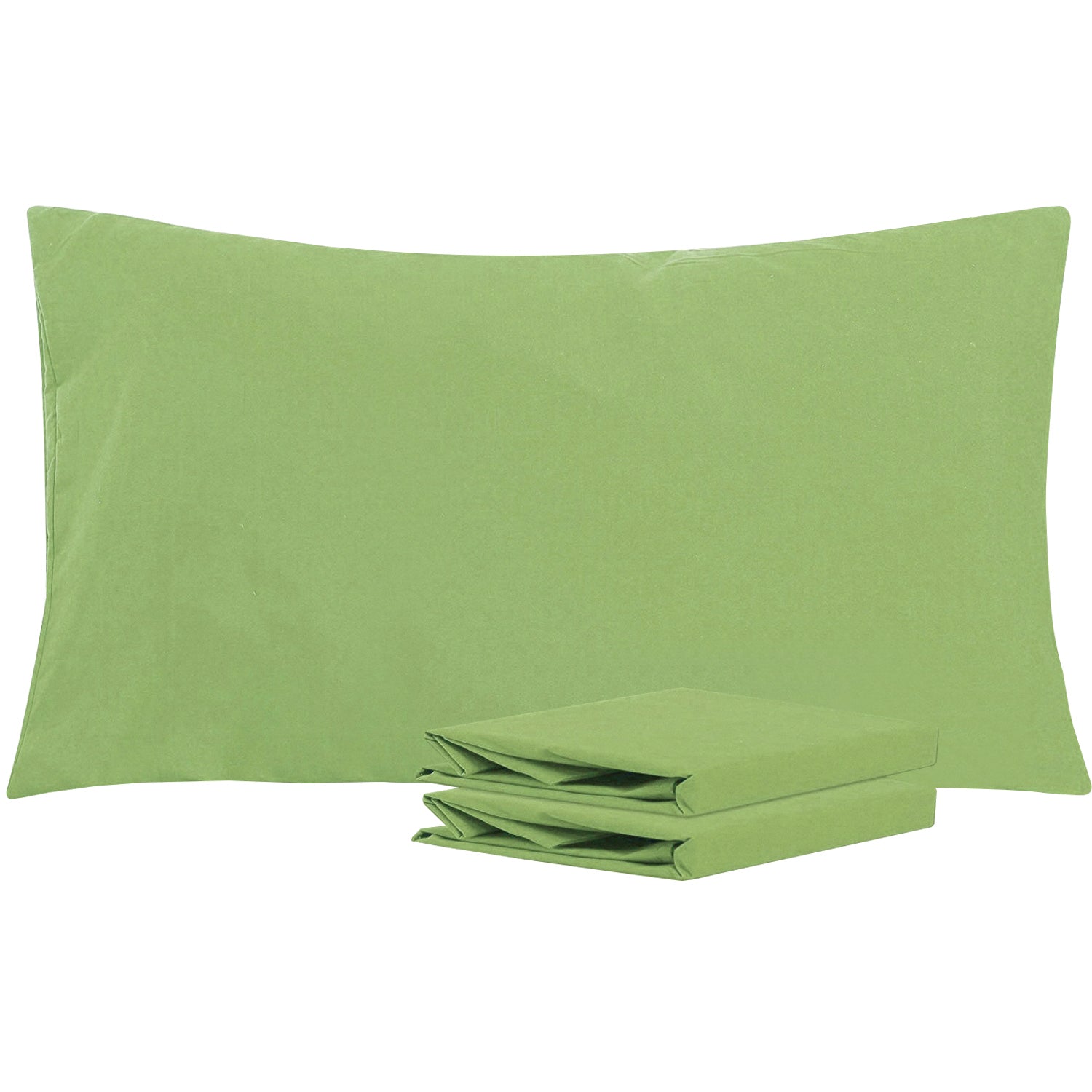 2-Pack Standard Pillowcases – Soft Brushed Microfiber, Wrinkle & Fade Resistant|NTBAY®️