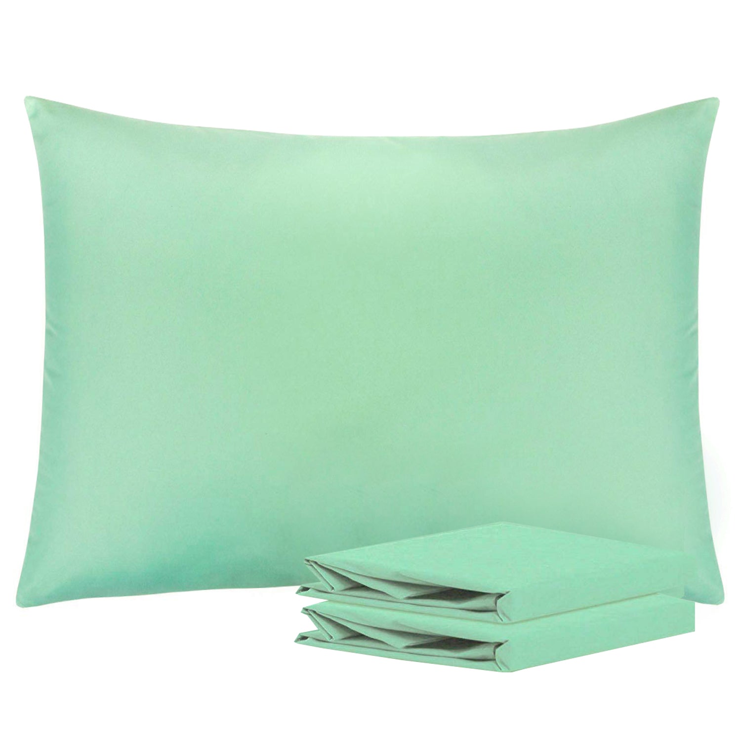 2-Pack Standard Pillowcases – Soft Brushed Microfiber, Wrinkle & Fade Resistant|NTBAY®️