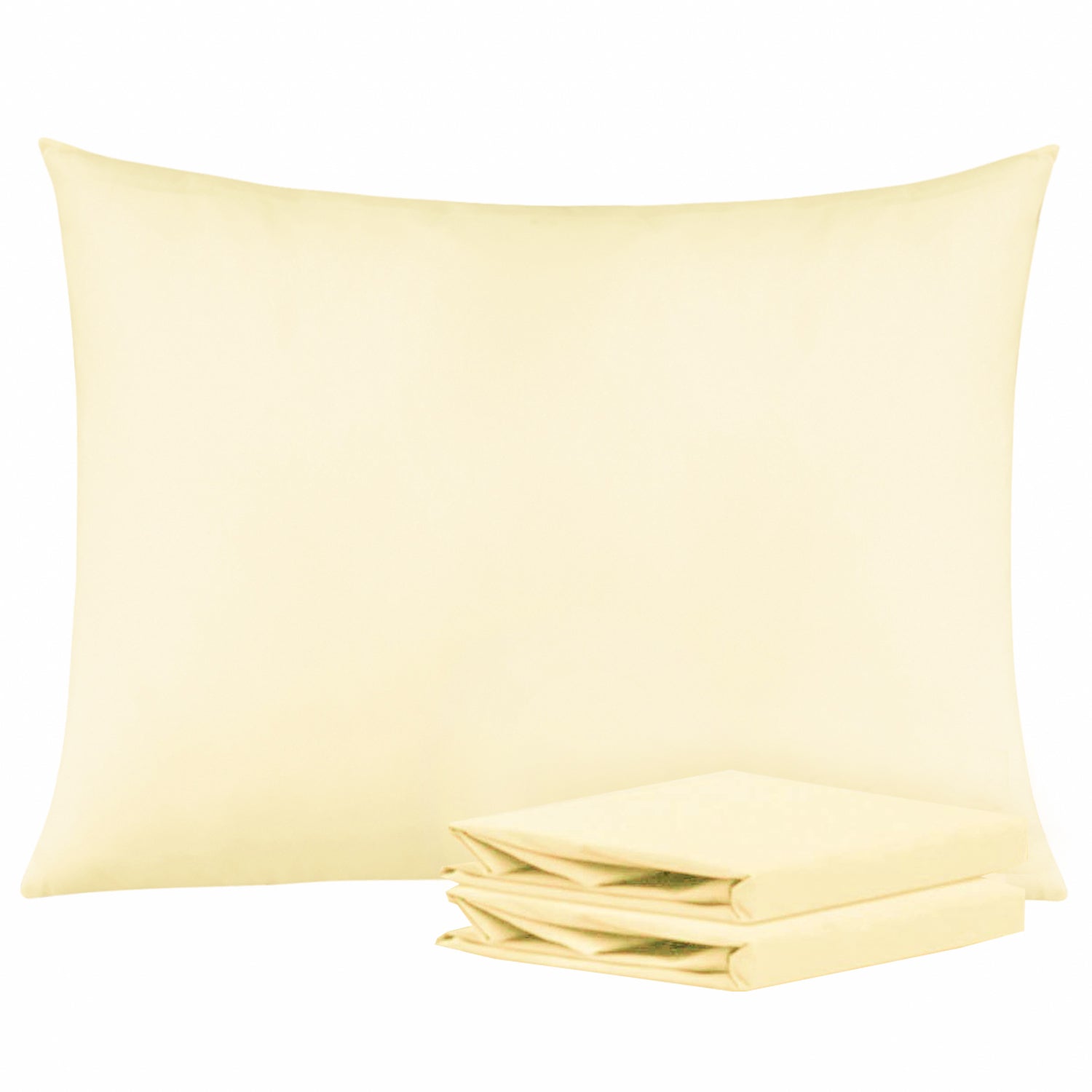 2-Pack Standard Pillowcases – Soft Brushed Microfiber, Wrinkle & Fade Resistant|NTBAY®️