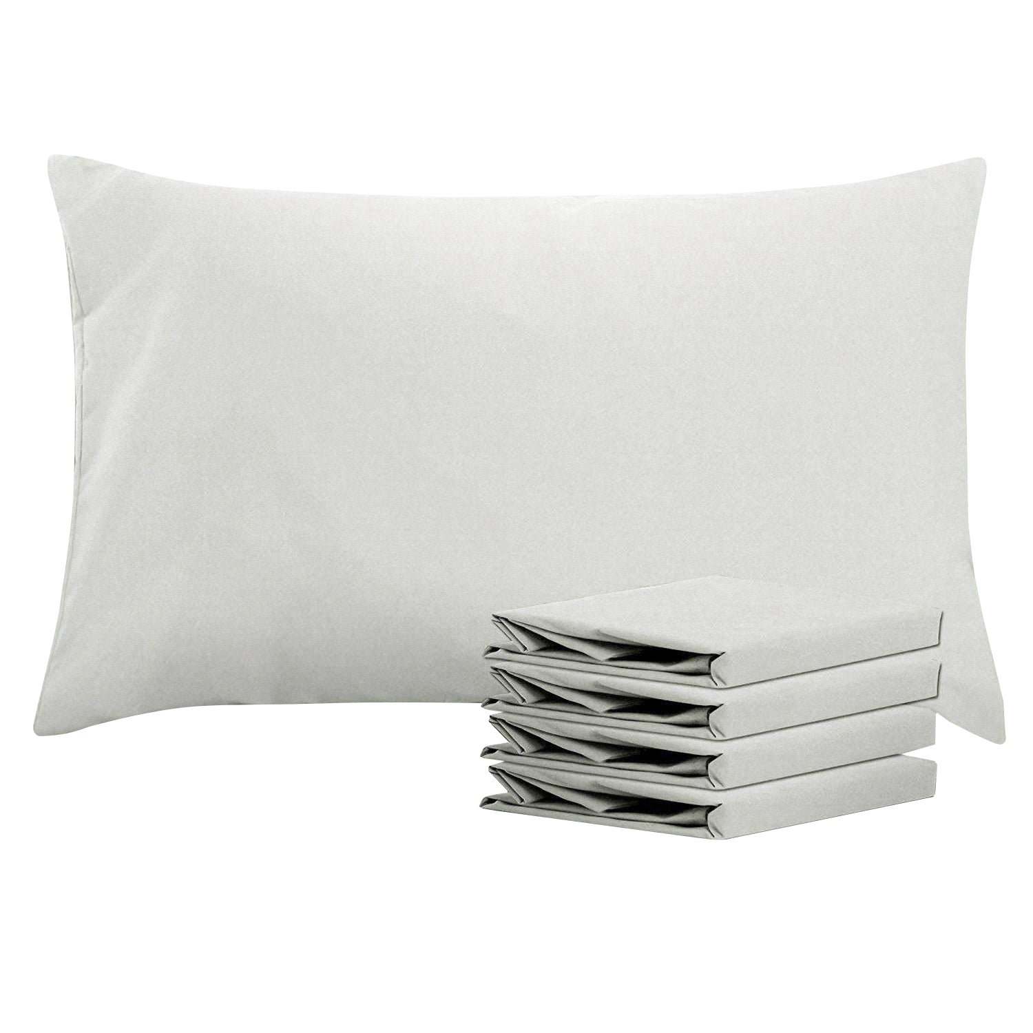 2-Pack Standard Pillowcases – Soft Brushed Microfiber, Wrinkle & Fade Resistant|NTBAY®️