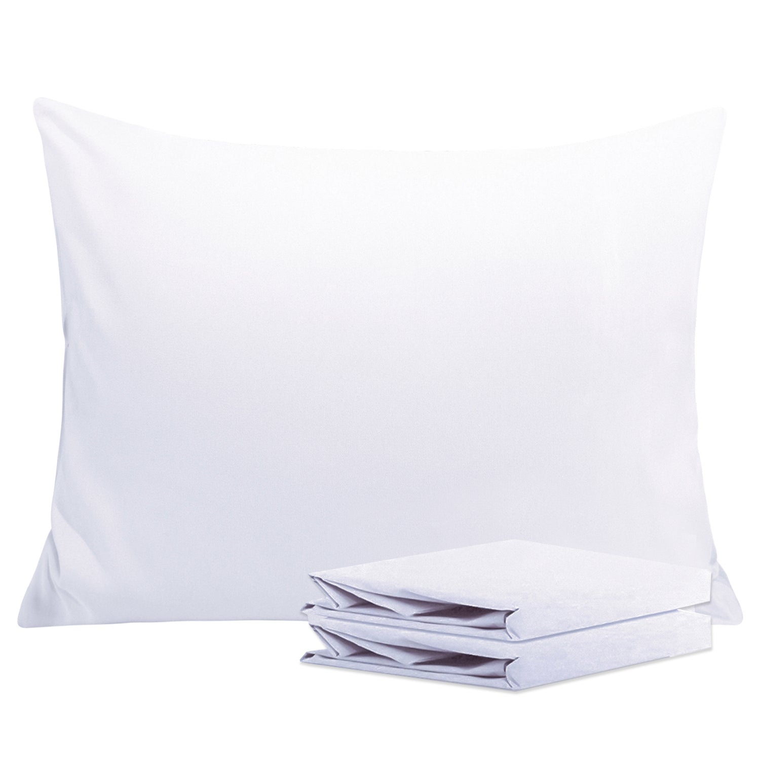 2-Pack Standard Pillowcases – Soft Brushed Microfiber, Wrinkle & Fade Resistant|NTBAY®️