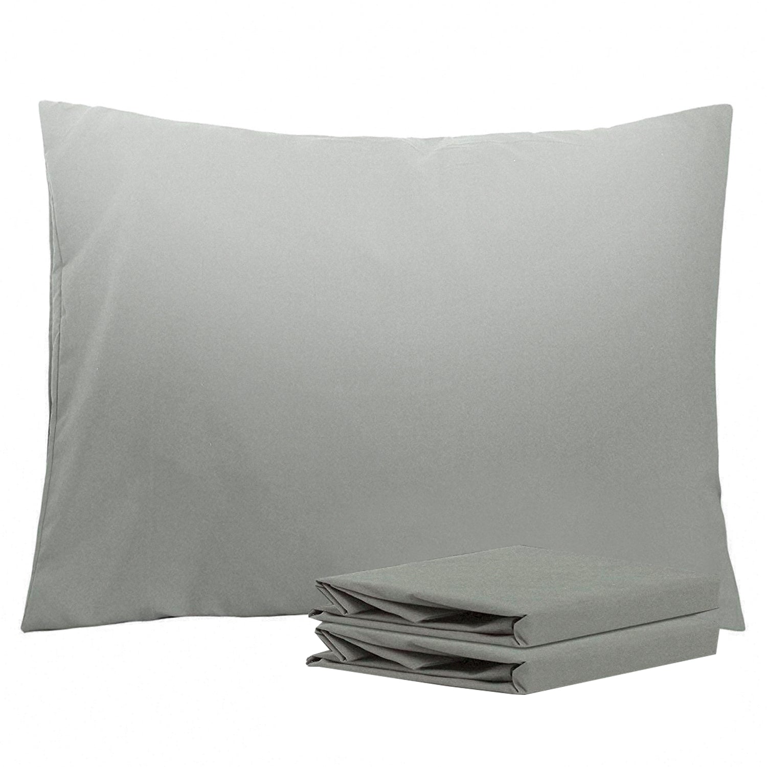 2-Pack Standard Pillowcases – Soft Brushed Microfiber, Wrinkle & Fade Resistant|NTBAY®️