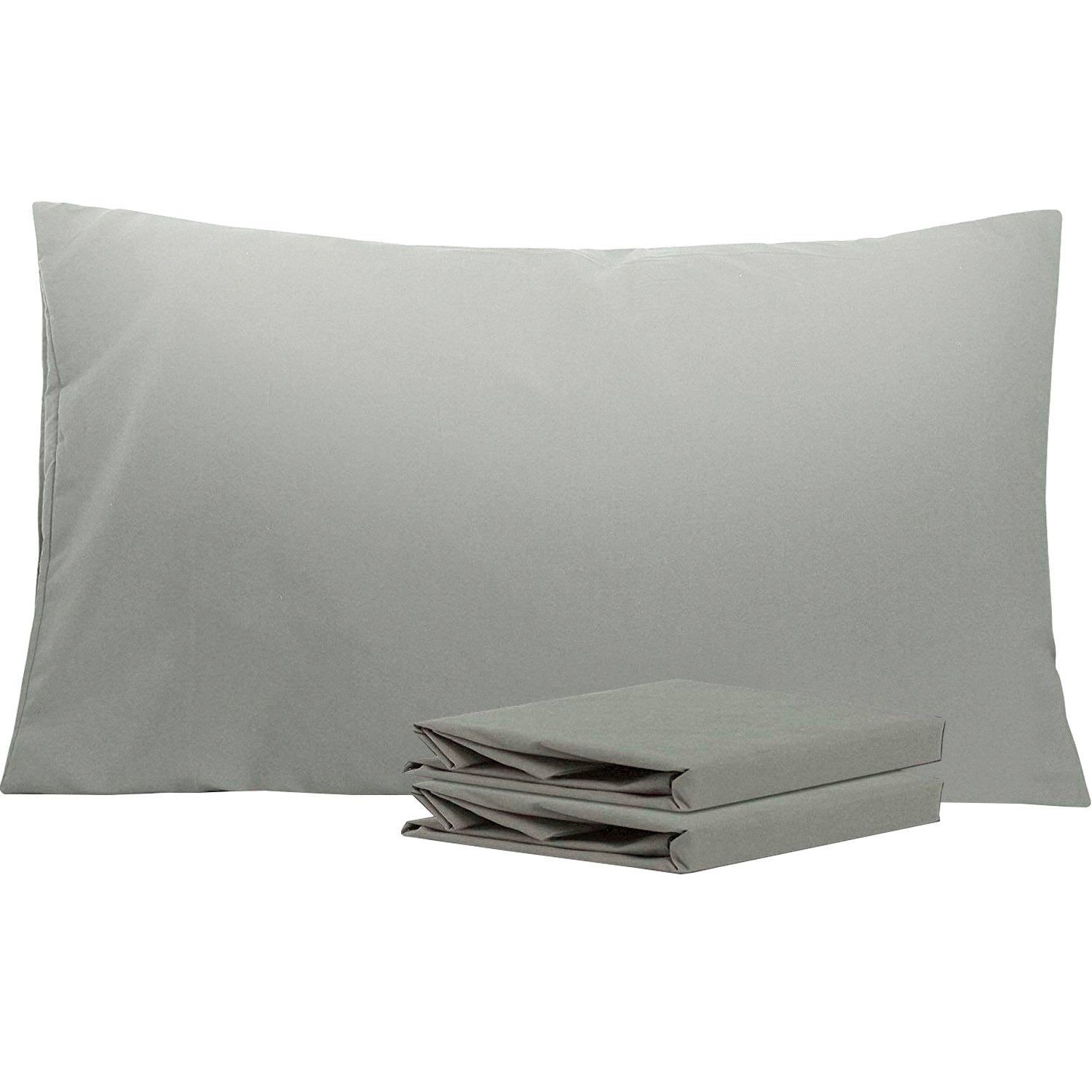 2-Pack Standard Pillowcases – Soft Brushed Microfiber, Wrinkle & Fade Resistant|NTBAY®️