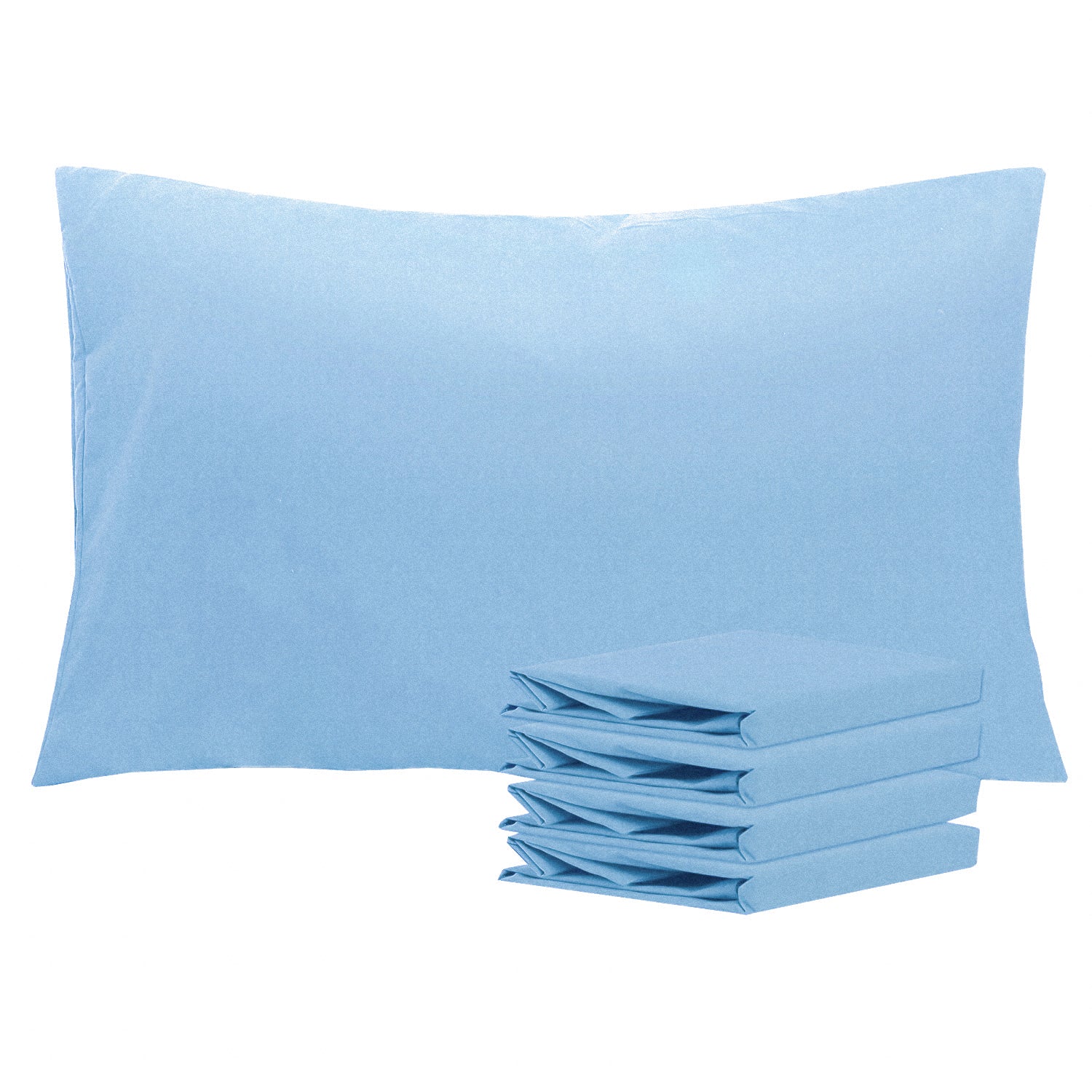 2-Pack Standard Pillowcases – Soft Brushed Microfiber, Wrinkle & Fade Resistant|NTBAY®️