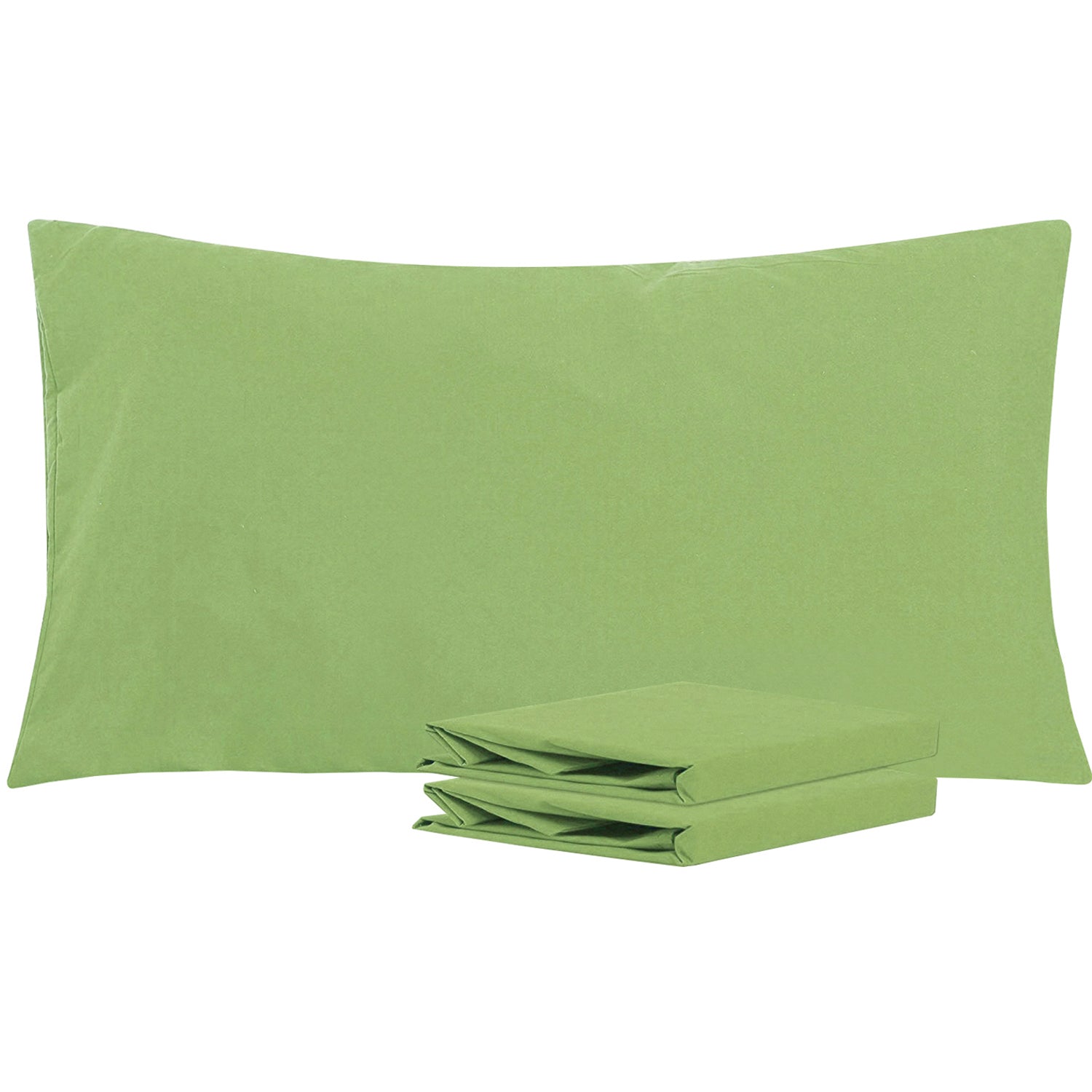 2-Pack Standard Pillowcases – Soft Brushed Microfiber, Wrinkle & Fade Resistant|NTBAY®️