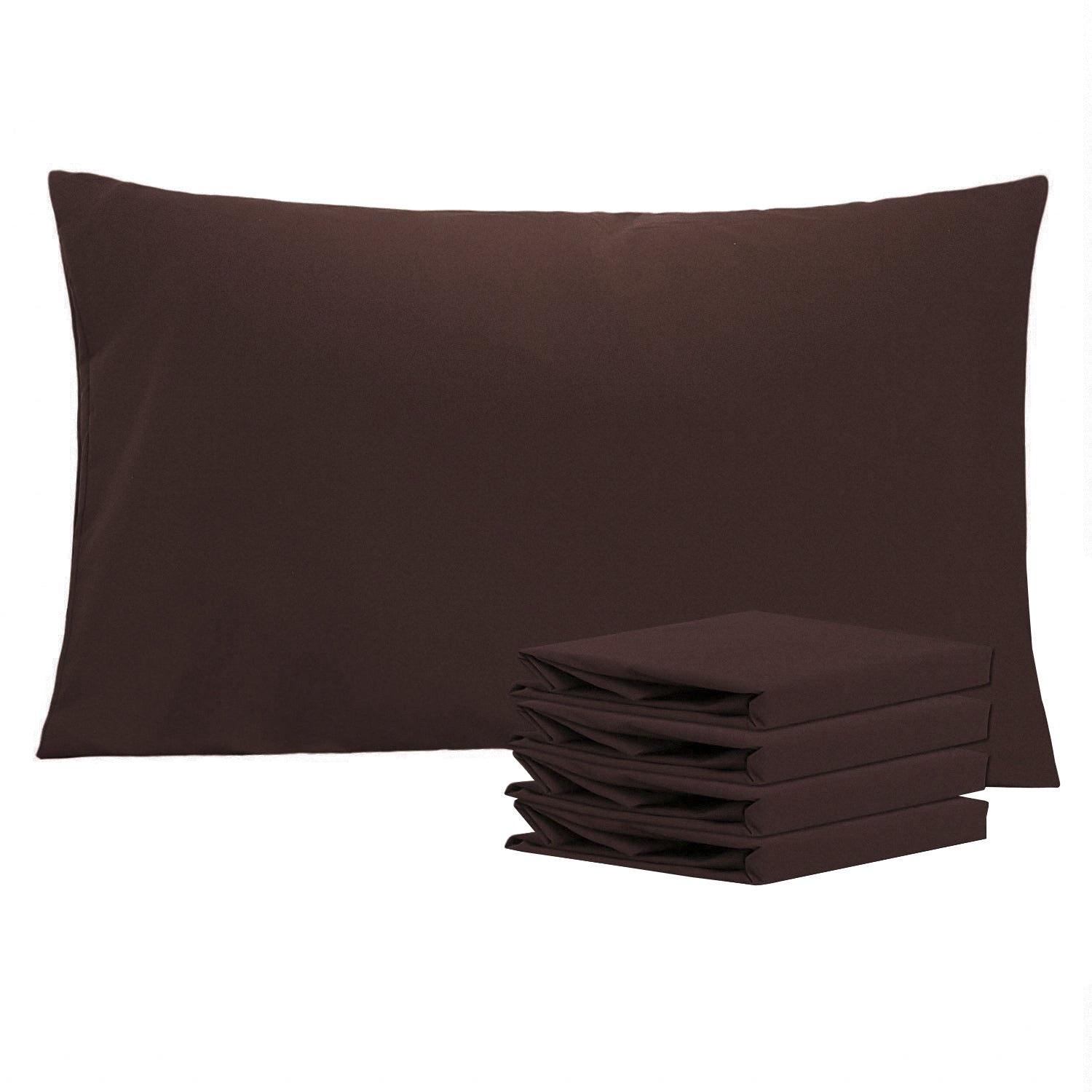 2-Pack Standard Pillowcases – Soft Brushed Microfiber, Wrinkle & Fade Resistant|NTBAY®️