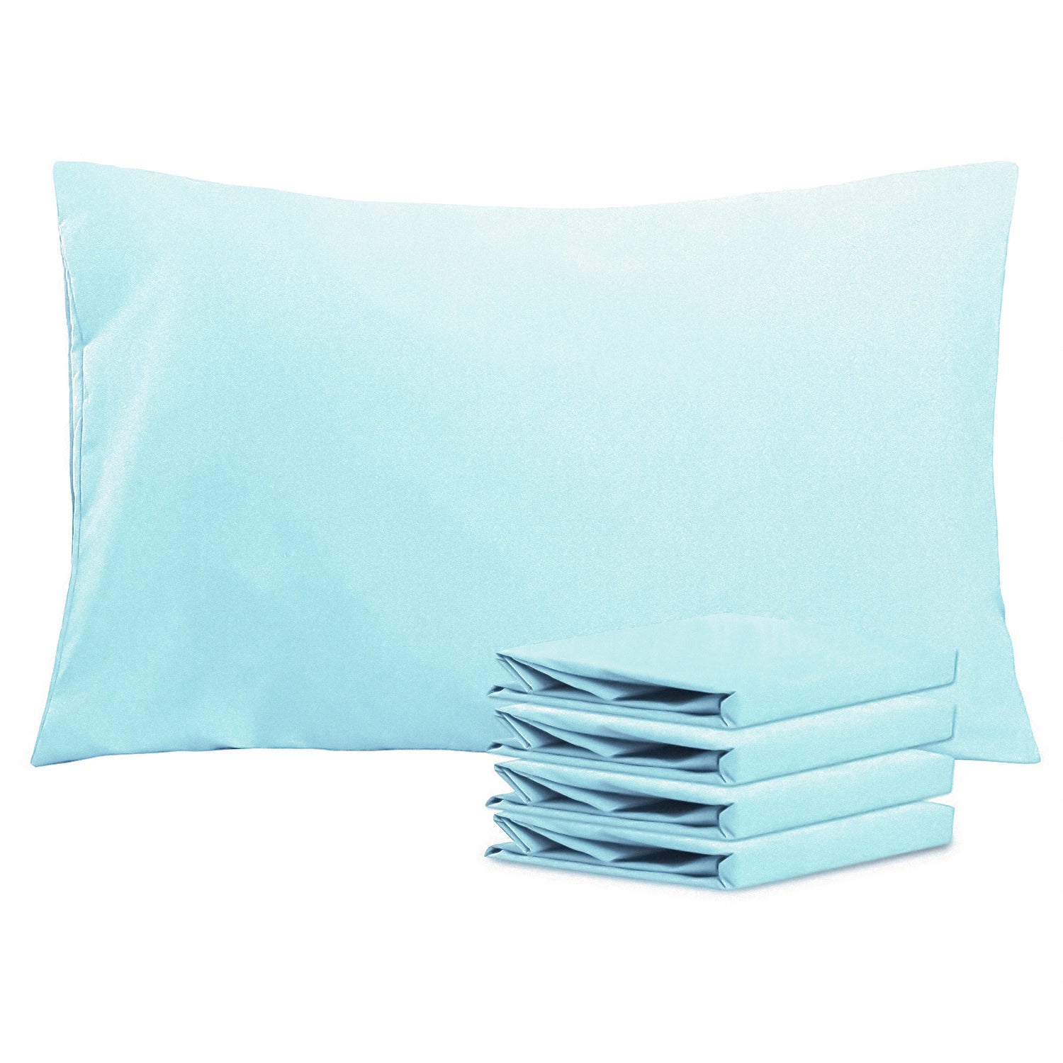 2-Pack Standard Pillowcases – Soft Brushed Microfiber, Wrinkle & Fade Resistant|NTBAY®️