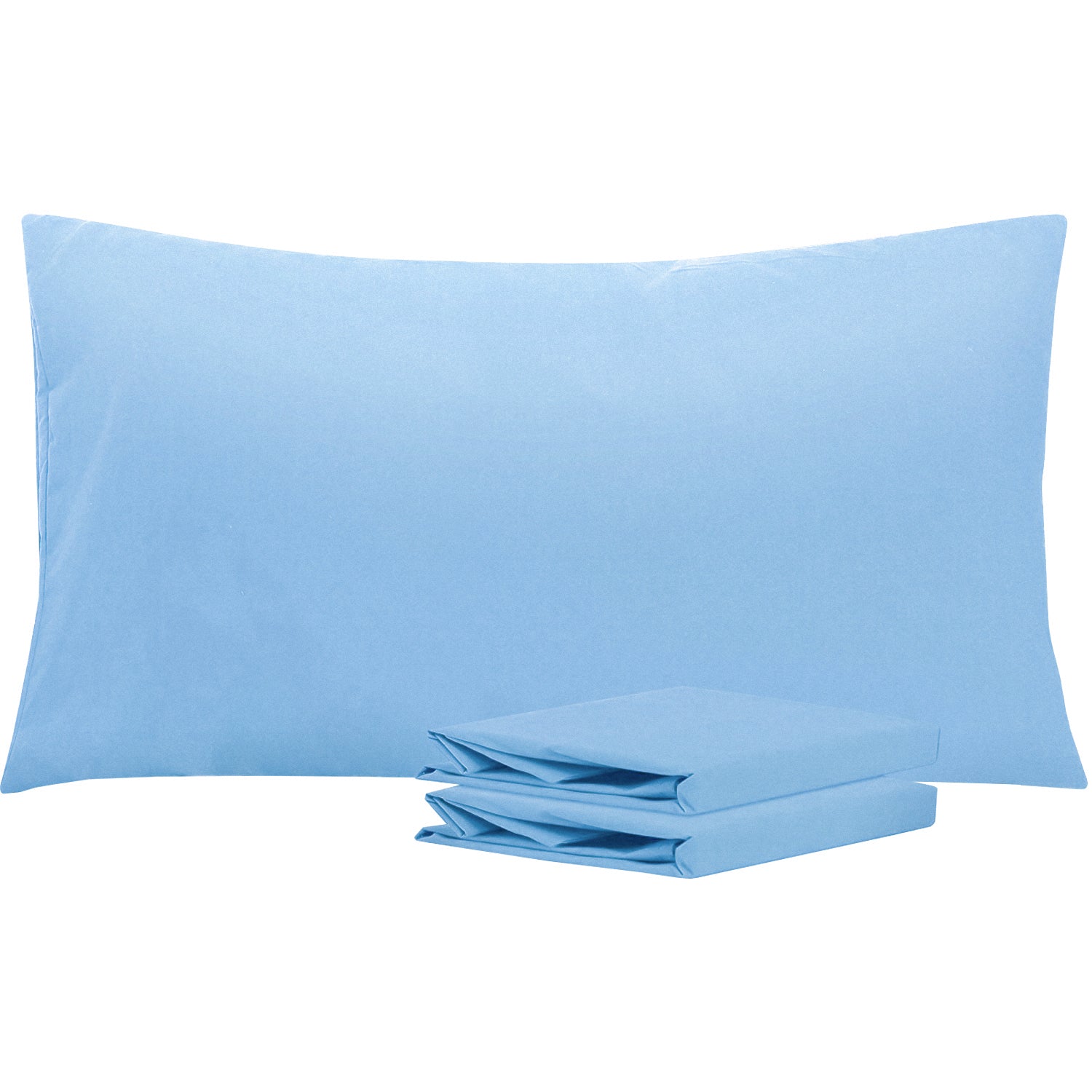 2-Pack Standard Pillowcases – Soft Brushed Microfiber, Wrinkle & Fade Resistant|NTBAY®️