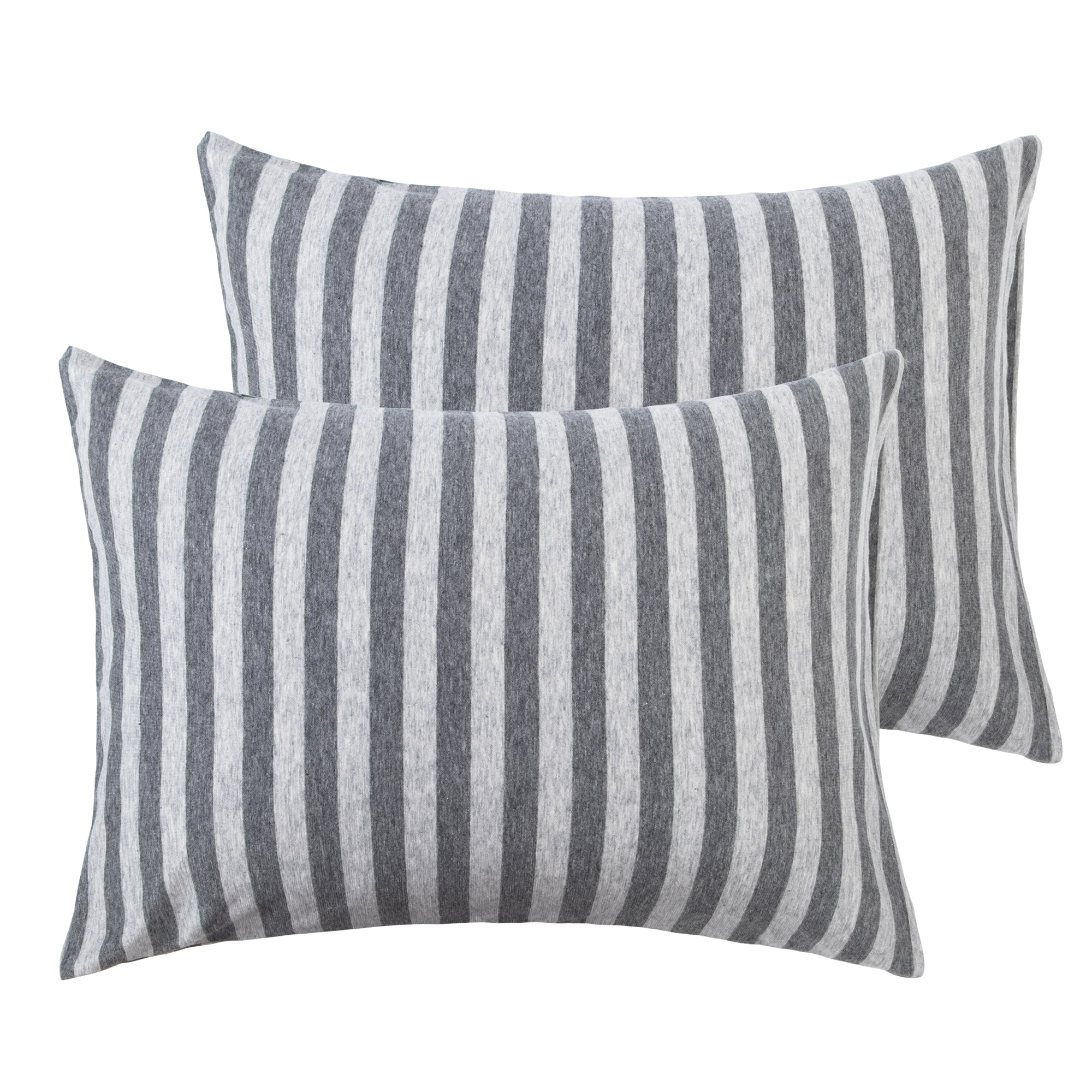 NTBAY 2 Pack Cotton Jersey Knit Stripe Toddler Travel Pillowcases - NTBAY