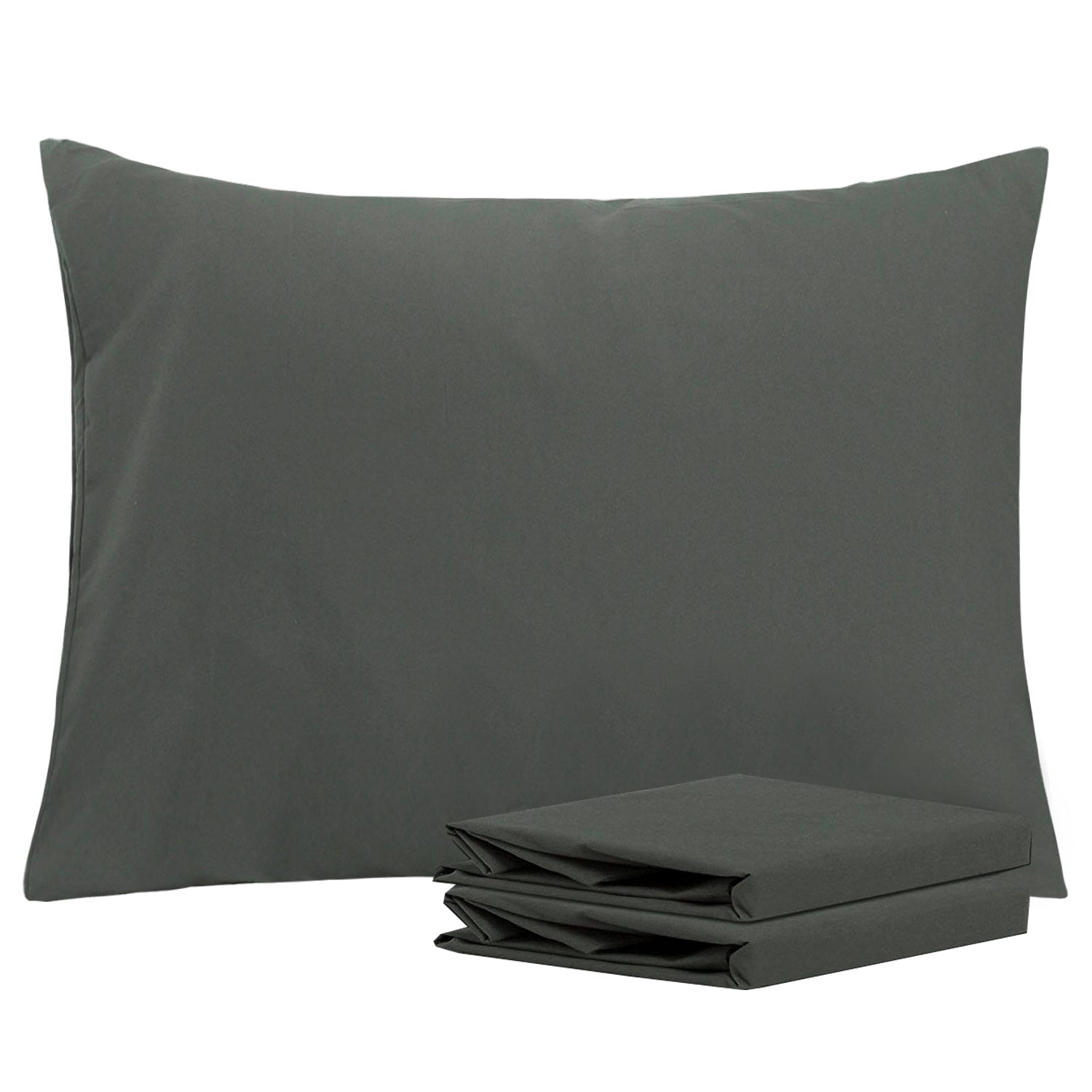 2-Pack Standard Pillowcases – Soft Brushed Microfiber, Wrinkle & Fade Resistant|NTBAY®️