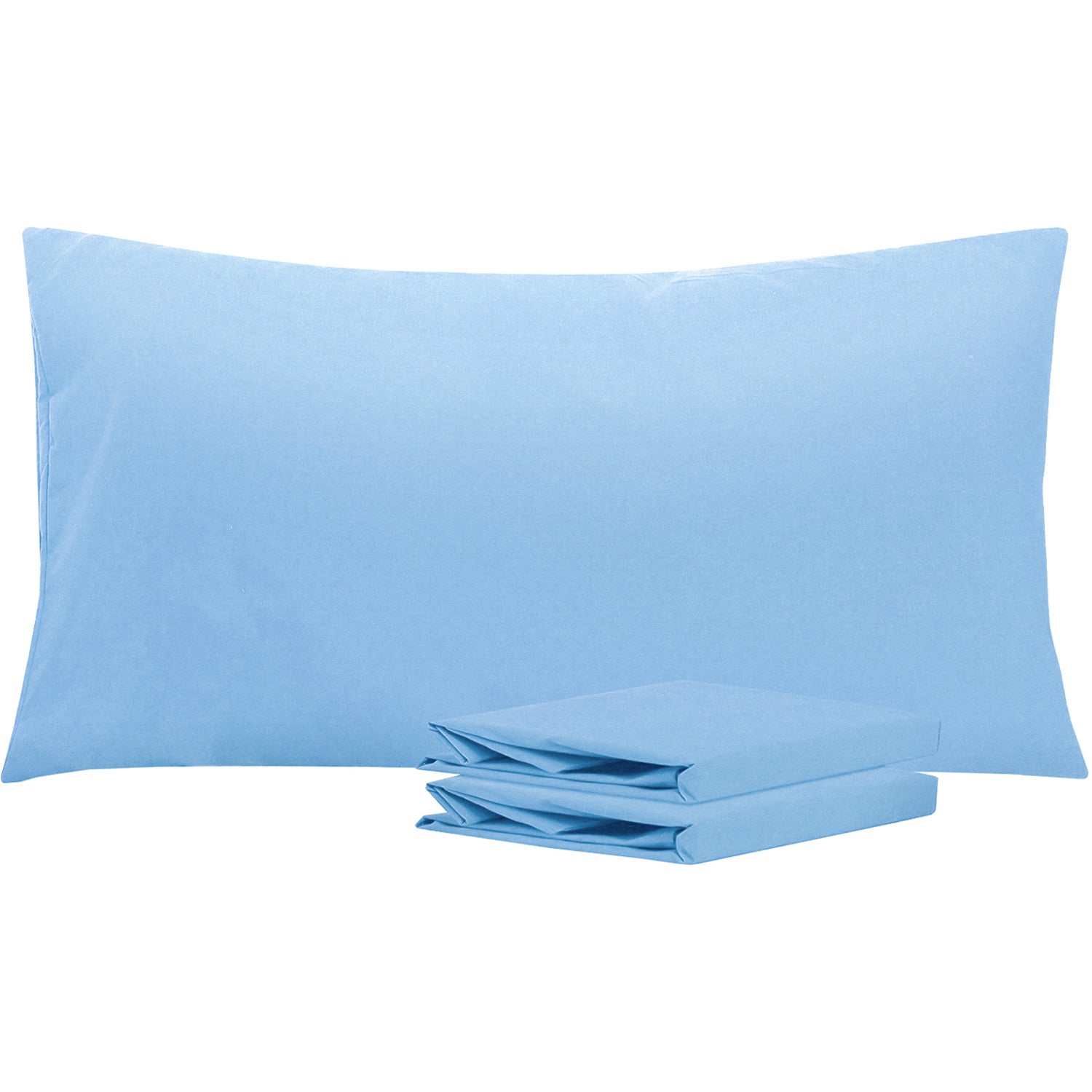 2-Pack Standard Pillowcases – Soft Brushed Microfiber, Wrinkle & Fade Resistant|NTBAY®️