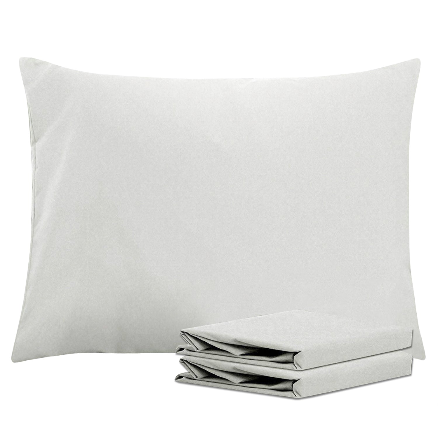 2-Pack Standard Pillowcases – Soft Brushed Microfiber, Wrinkle & Fade Resistant|NTBAY®️