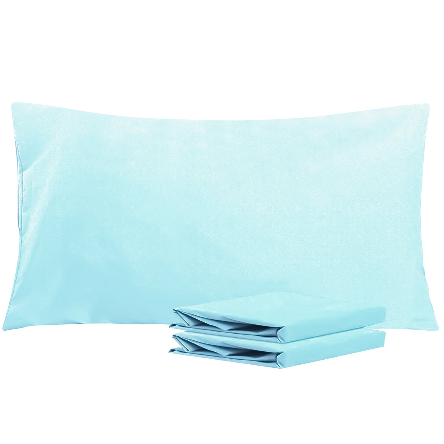 2-Pack Standard Pillowcases – Soft Brushed Microfiber, Wrinkle & Fade Resistant|NTBAY®️