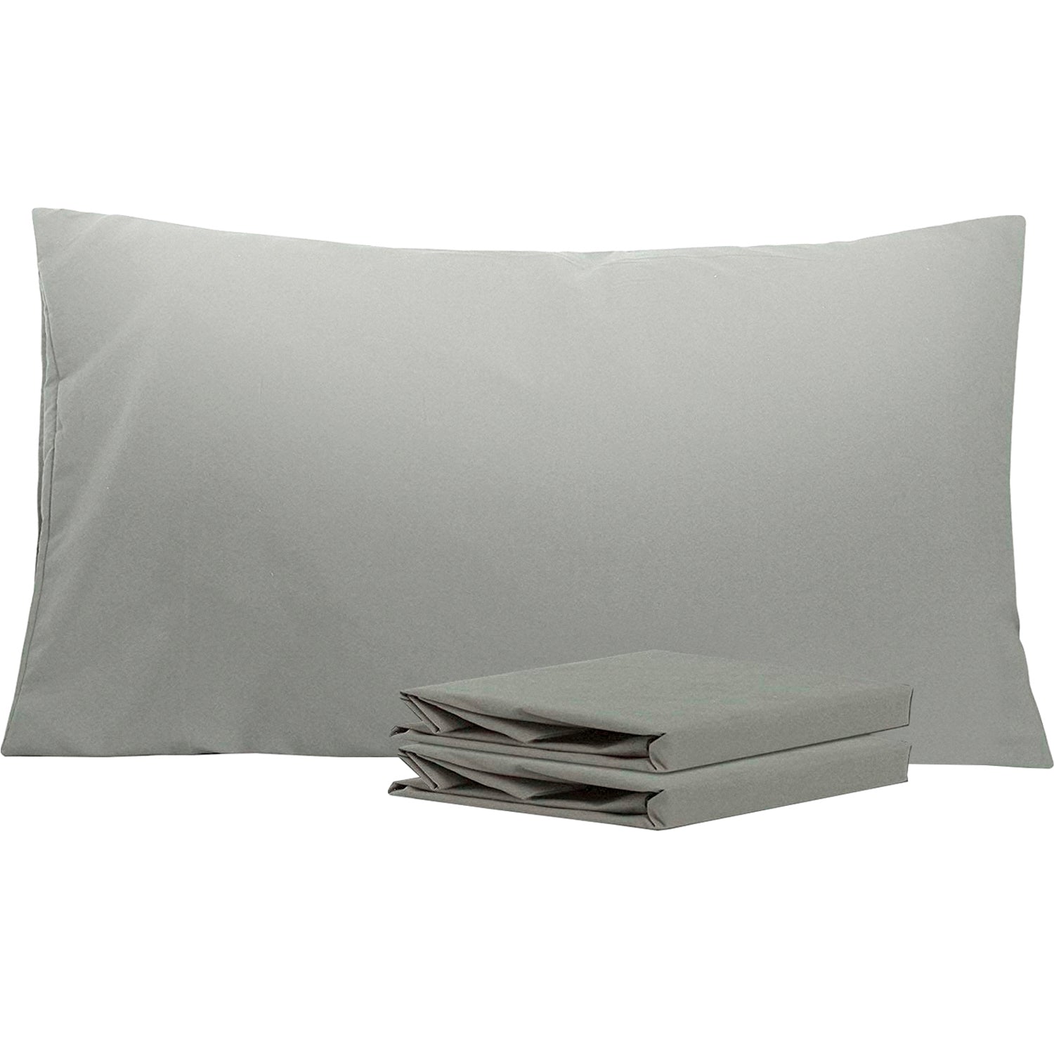 2-Pack Standard Pillowcases – Soft Brushed Microfiber, Wrinkle & Fade Resistant|NTBAY®️