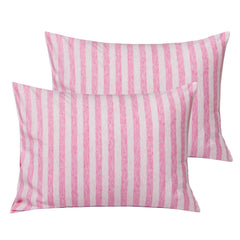 NTBAY 2 Pack Cotton Jersey Knit Stripe Toddler Travel Pillowcases - NTBAY