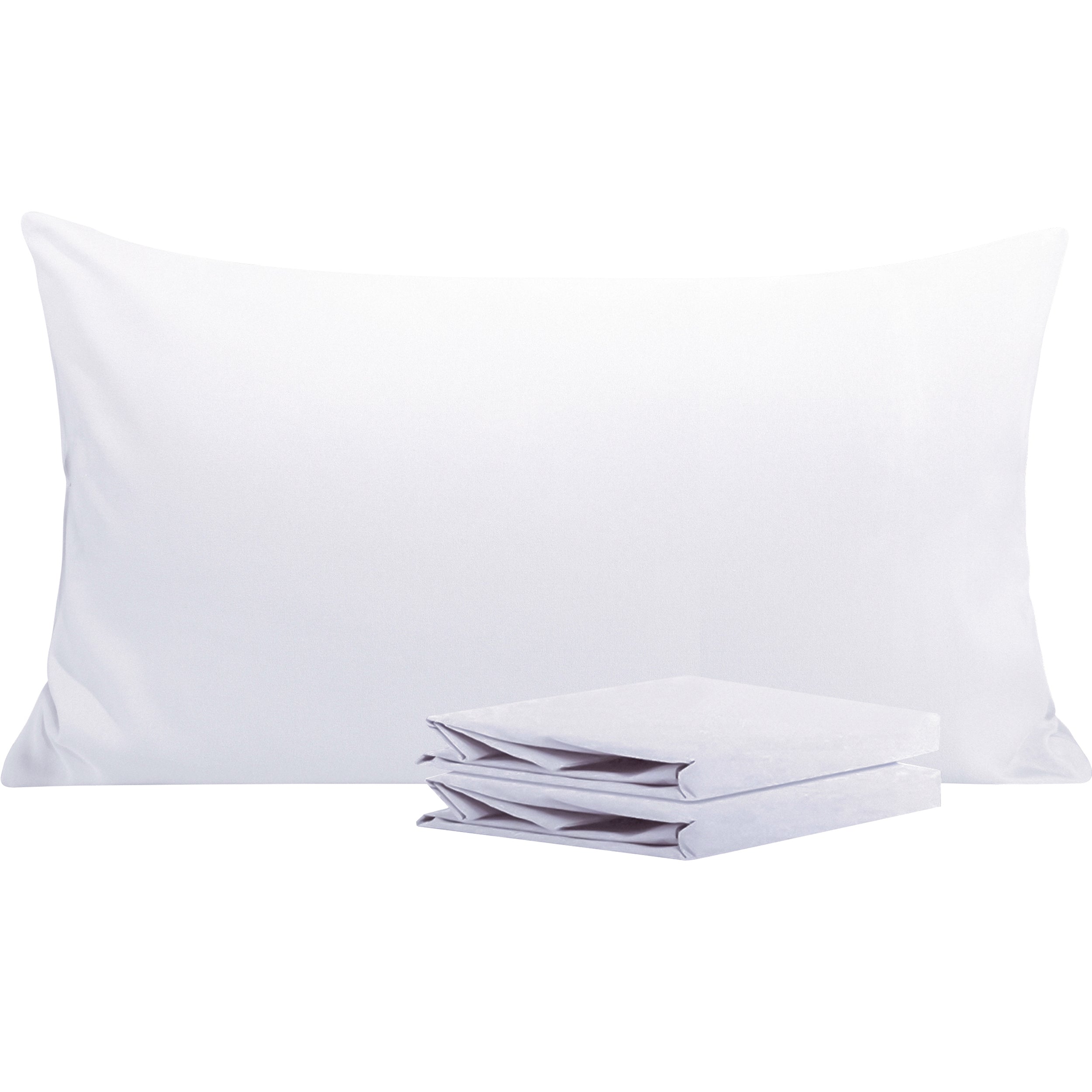 2-Pack Standard Pillowcases – Soft Brushed Microfiber, Wrinkle & Fade Resistant|NTBAY®️