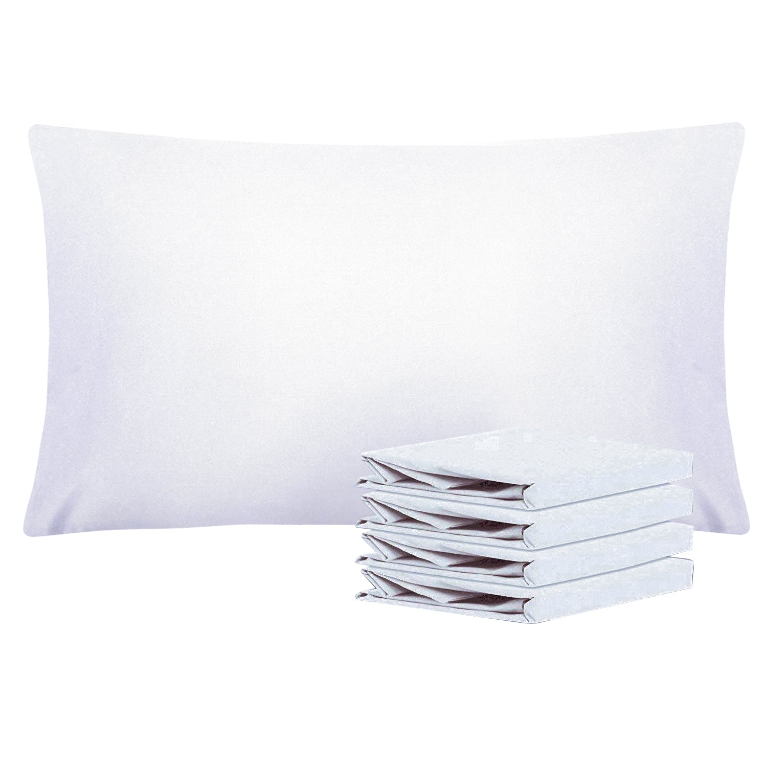 2-Pack Standard Pillowcases – Soft Brushed Microfiber, Wrinkle & Fade Resistant|NTBAY®️