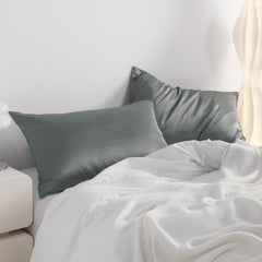 NTBAY Ultra Soft and Cozy Zippered Satin Pillow Cases