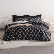 NTBAY 2/3 Pieces Curve Pattern Microfiber Duvet Cover Set