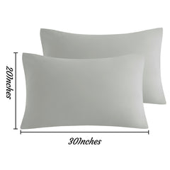 NTBAY 2 Pack Microfiber Queen Pillowcases with Envelope Closure