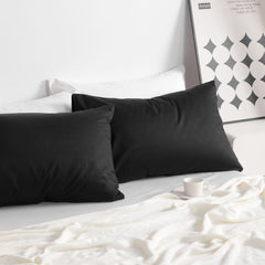 Ntbay 2 Pack Cotton Ultra Soft Pillowcases with Envelope Closure, Breathable and Smooth Bed Pillow Cases