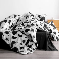 NTBAY 2/3 Pieces Cow Pattern Microfiber Duvet Cover Set - NTBAY