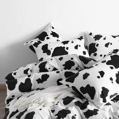 NTBAY 2/3 Pieces Cow Pattern Microfiber Duvet Cover Set - NTBAY