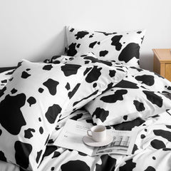 NTBAY 2/3 Pieces Cow Pattern Microfiber Duvet Cover Set - NTBAY