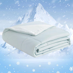 NTBAY Cooling Comforter Queen - Japanese Double-Sided Cold Tech Fabric Cooling Blanket for Hot Sleepers, Q-Max 0.45, All-Season Lightweight Blanket to Quickly Cool Down