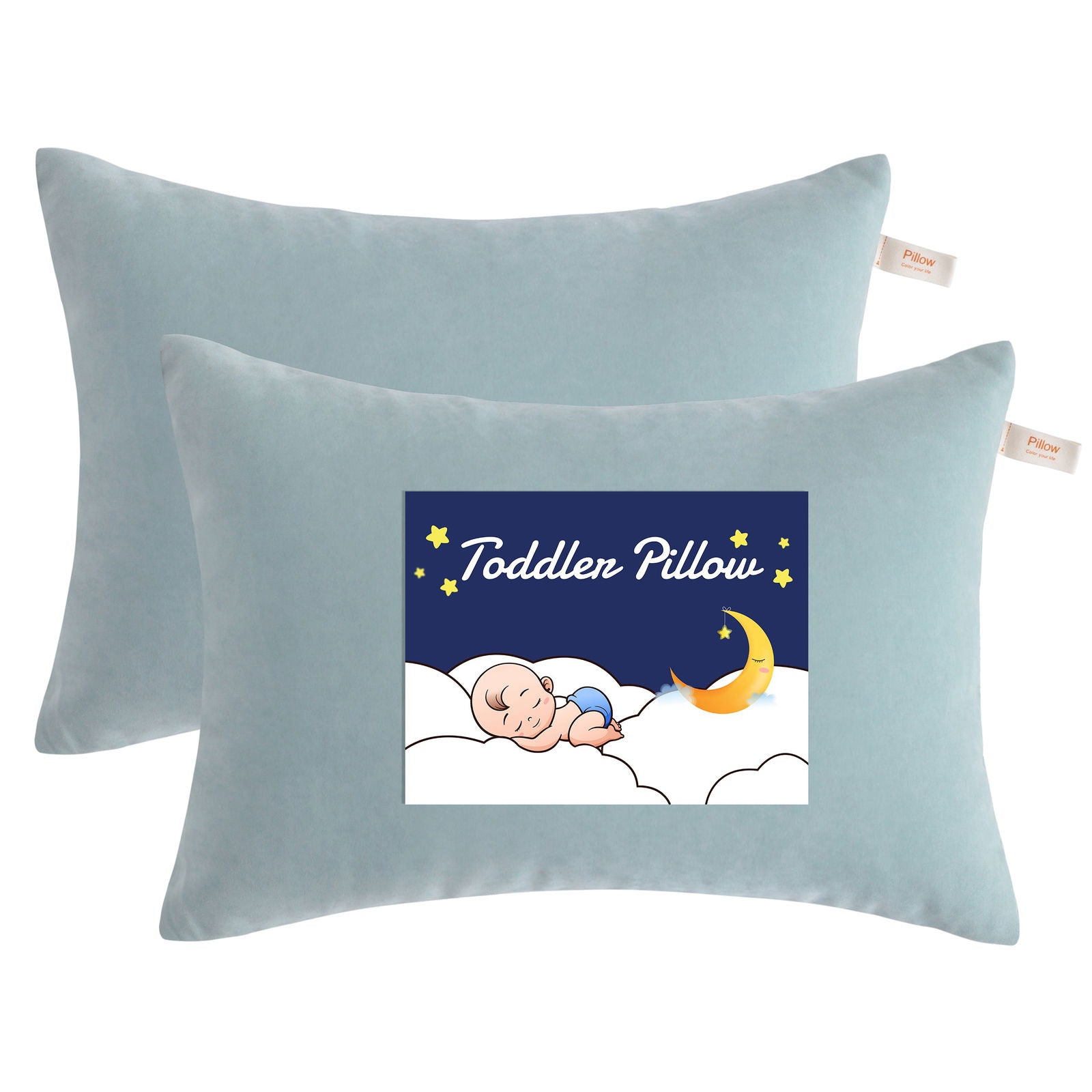 NTBAY 2 Pack Microfiber Soft Toddler Pillows - NTBAY