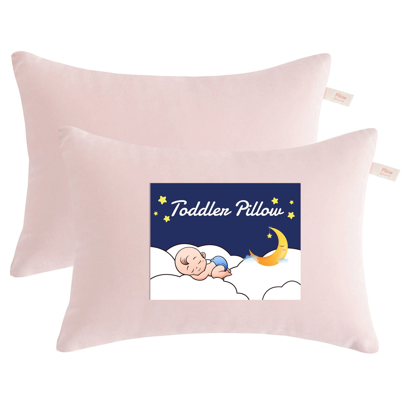 NTBAY 2 Pack Microfiber Soft Toddler Pillows - NTBAY