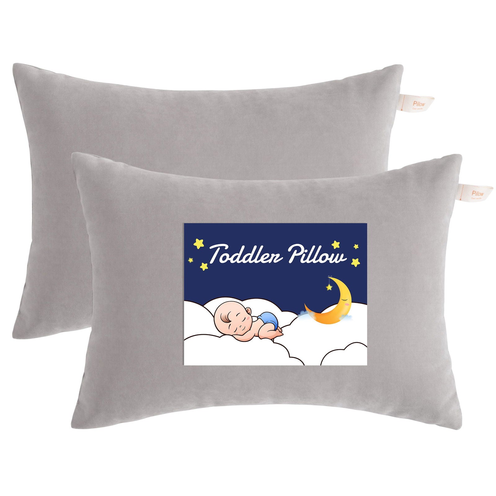 NTBAY 2 Pack Microfiber Soft Toddler Pillows - NTBAY