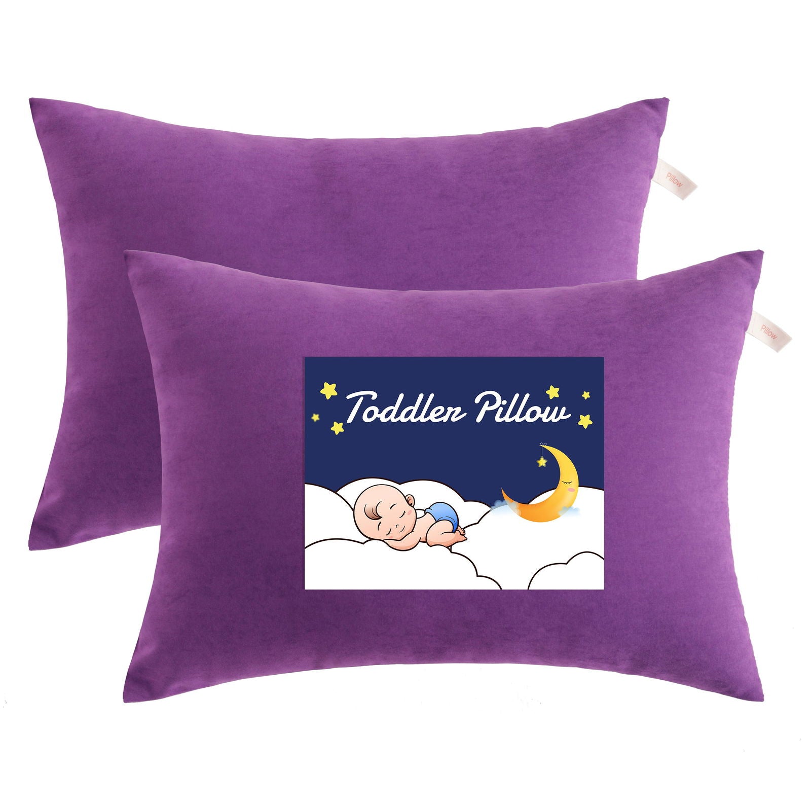 NTBAY 2 Pack Microfiber Soft Toddler Pillows - NTBAY