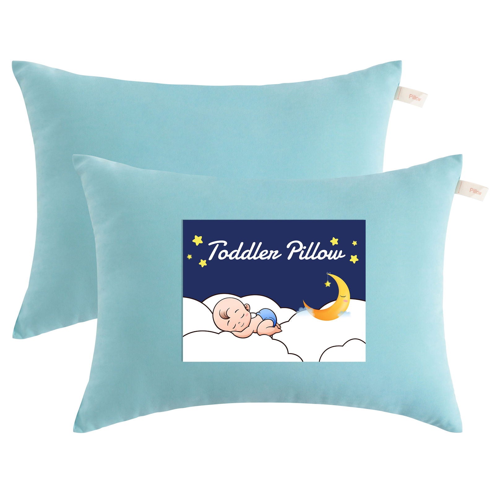 NTBAY 2 Pack Microfiber Soft Toddler Pillows - NTBAY