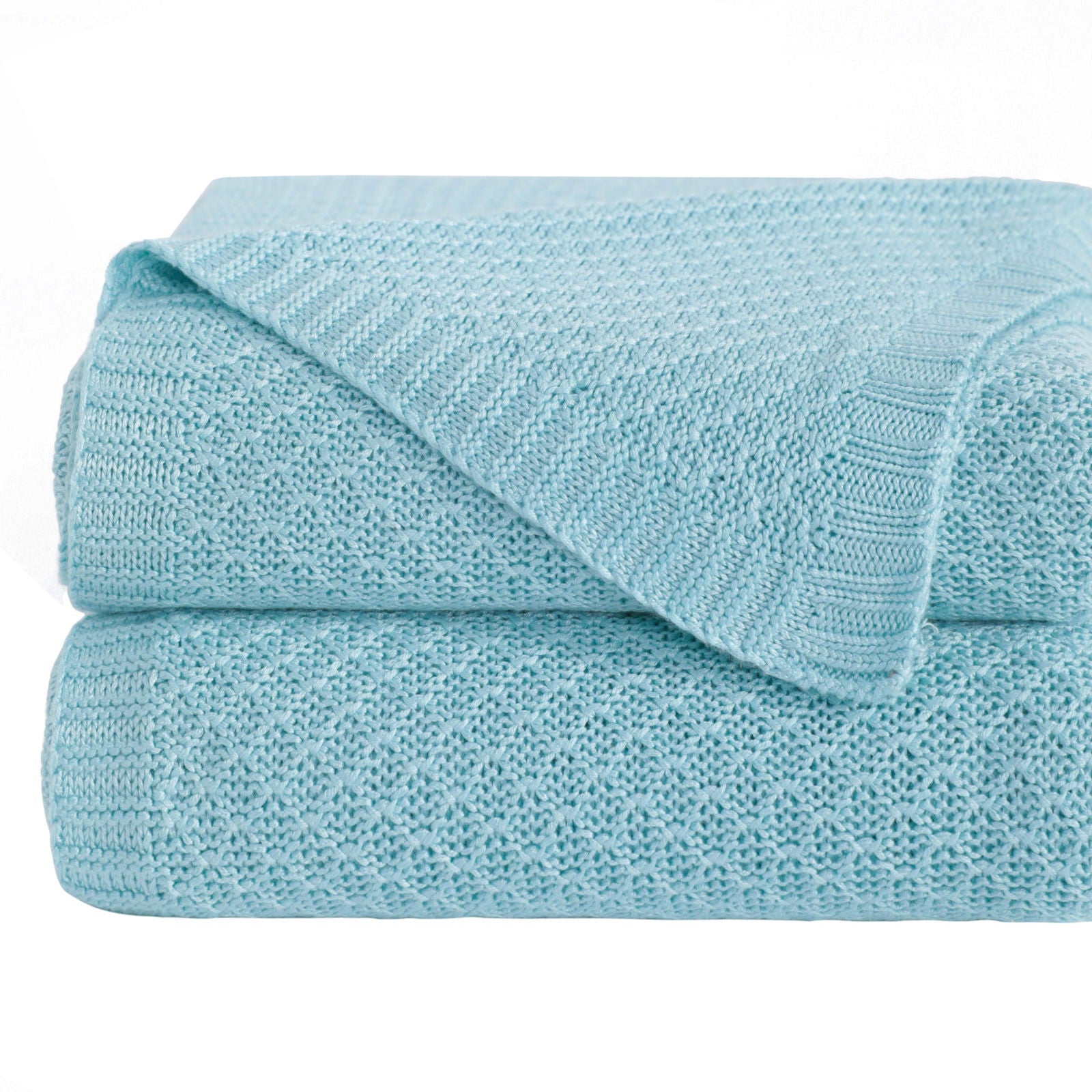 NTBAY Bamboo Cable Knitted Toddler Blanket - NTBAY