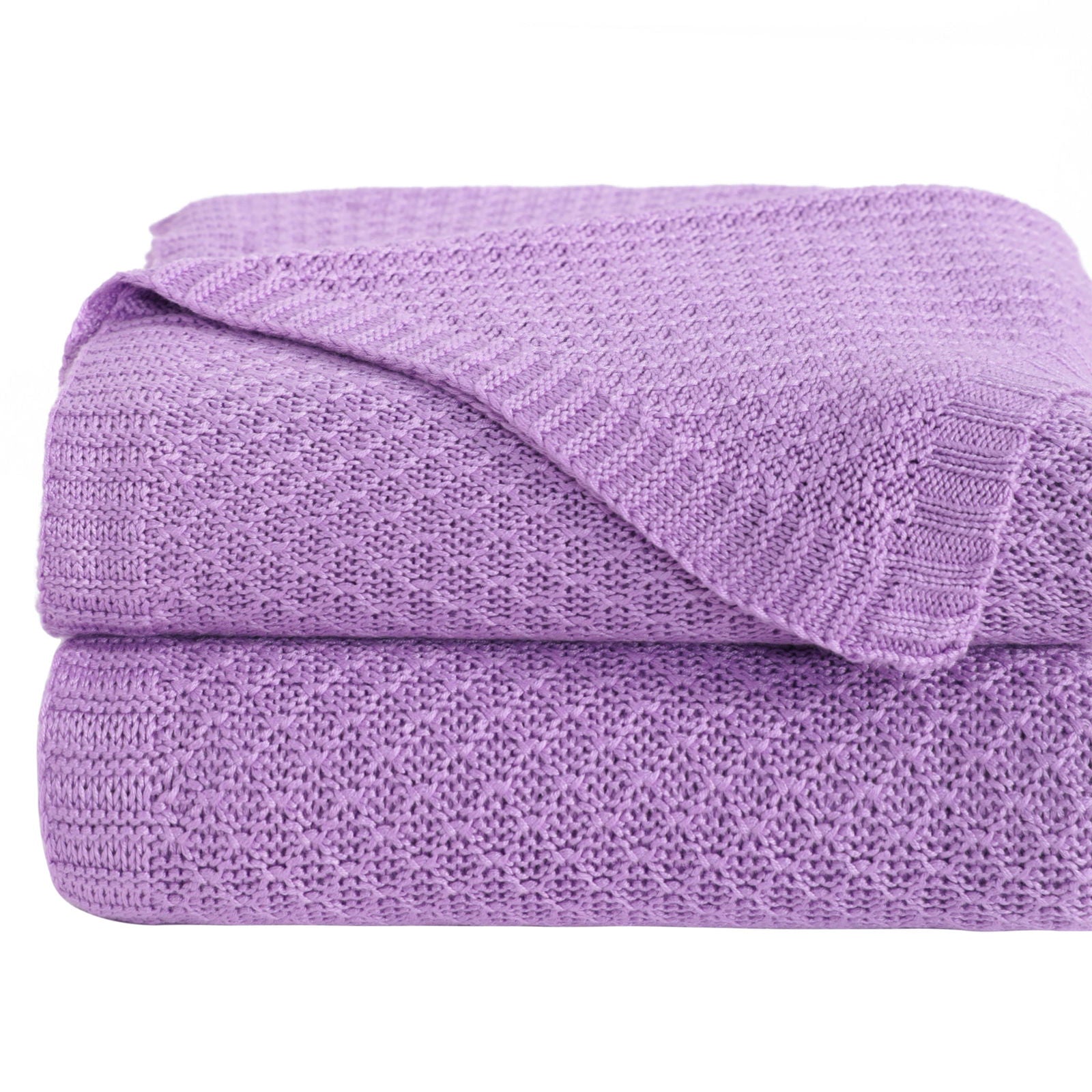 NTBAY Bamboo Cable Knitted Toddler Blanket - NTBAY