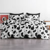 NTBAY 2/3 Pieces Cow Pattern Microfiber Duvet Cover Set