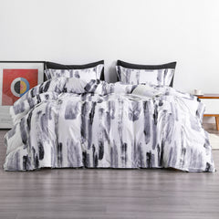 NTBAY 3 Pieces ink Pattern Microfiber Duvet Cover Set