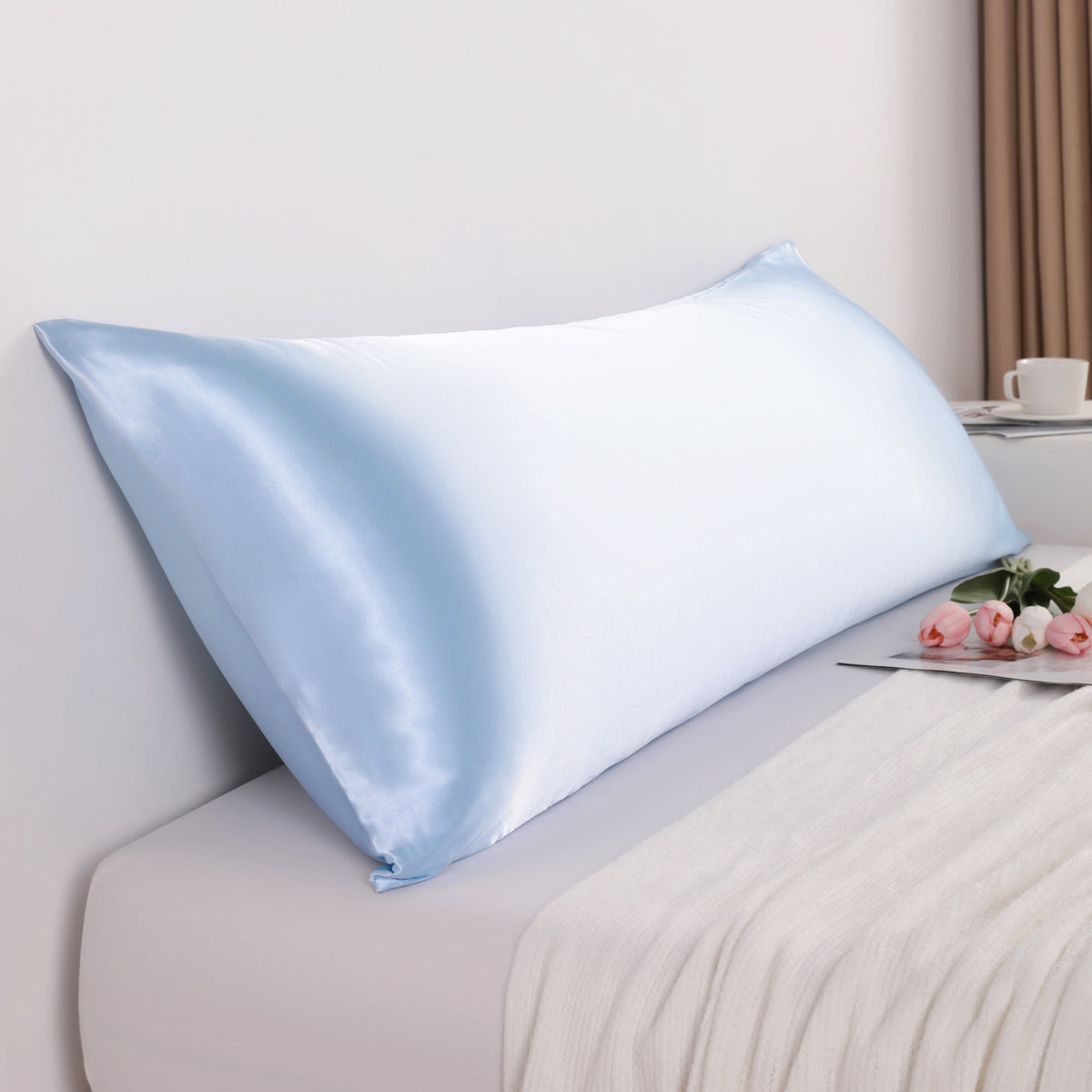 Ultra Soft Satin Body Pillowcase – Smooth & Cozy with Envelope Closure|NTBAY ®️