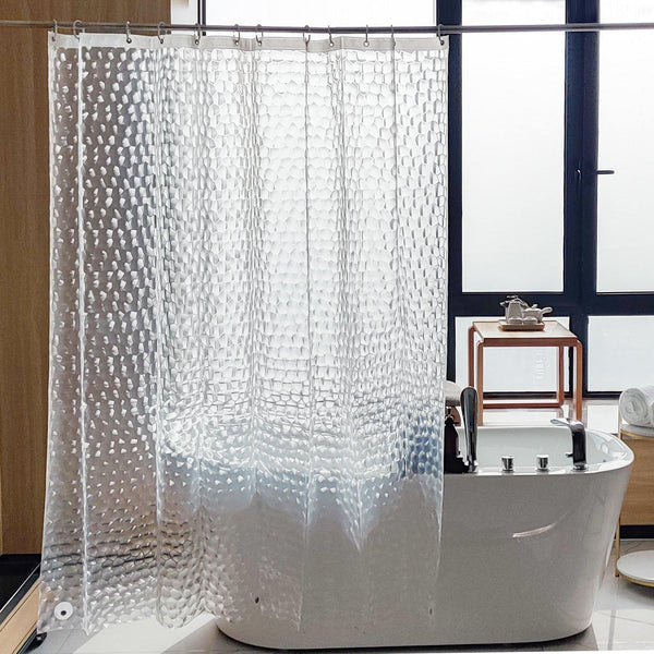 Transparent Clear Eco Friendly Waterproof PEVA Mildew Resistant Bathroom  Shower Curtain - China Shower Curtain and PVC Shower Curtain price