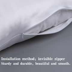 NTBAY 19 Momme Pure Natural Mulberry Silk Pillowcase with Zippered Closure - NTBAY