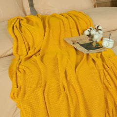 NTBAY 51 x 67 Inches Natural Bamboo Cable Knit Oversized Throw Blanket - NTBAY